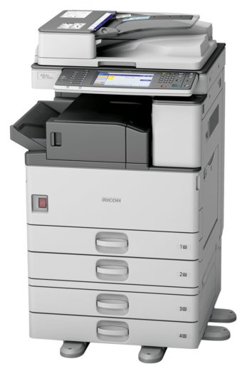 Functii: imprimanta/copiator/scanner Optional: fax Tehnologie: laser monocrom Format hartie: A6 - A3 Rezolutia de printare: 600 x 600 dpi Viteza printare: 23 pagini/minut Prima printare: 5,4 s Timp de incalzire: 20 s Capacitate cartus: 9000 pagini (5%) Dimensiuni: 587 x 653 x 829 mm Greutate: 65 kg